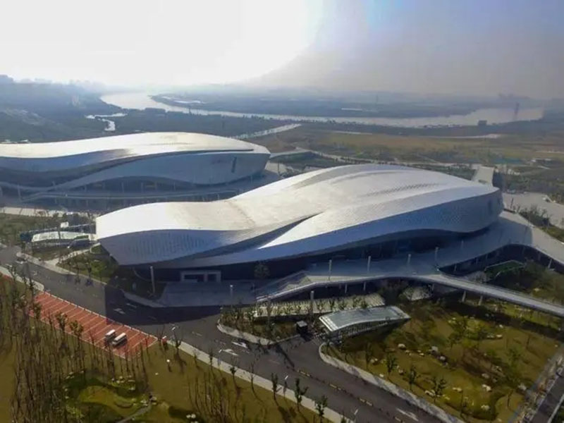 寧波奧體中心-巖棉、無(wú)機(jī)纖維噴涂